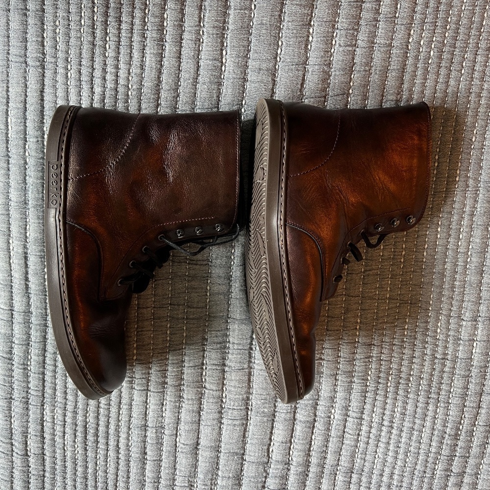 Peerko Frost Barefoot Wool Lined Boots Chestnut Size 42 - Picture 6 of 11